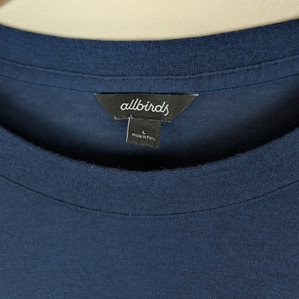 Allbirds Sea Wool Long Sleeve Lightweight T-shirt - Picture 2 of 9